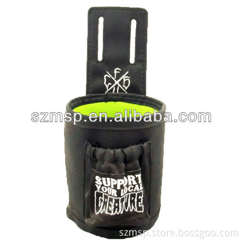 Nylon beer or cola can cooler bottle holder